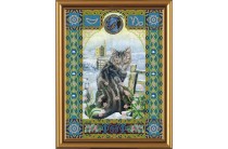 "Кот из созвездия Козерог" 18x24 см. НК 4095